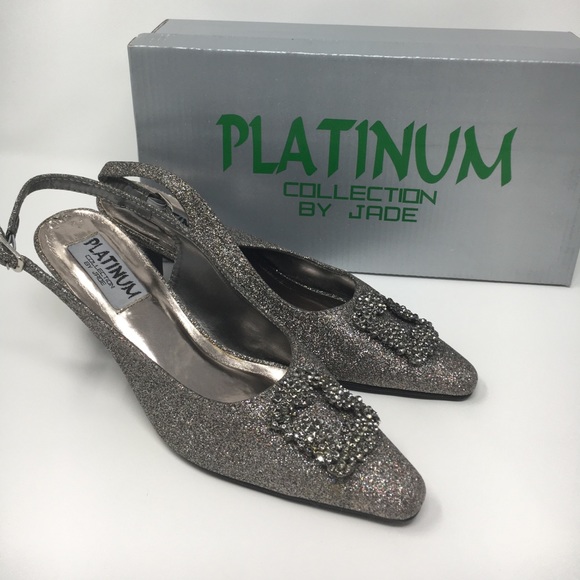 Platinum Shoes - Platinum Collection by Jade Multi Glitter